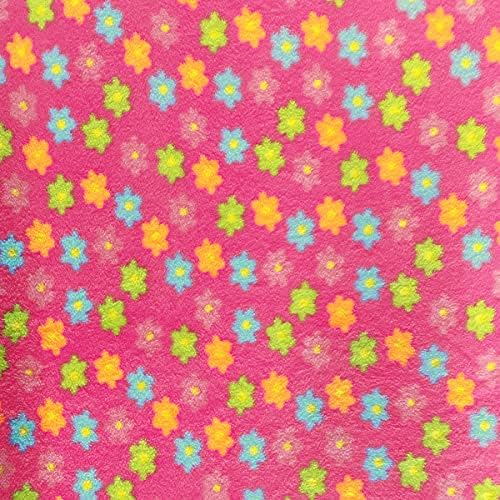 Pico Textils Bright Daisy Flower Fleece Fabric - 4 metara vijak-Style# PT1132