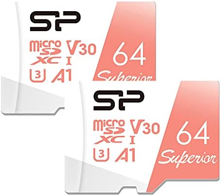 Silicon Power 64GB 2-Pack Micro SDXC UHS-I , V30 4k A1, High Speed MicroSD kartica za Nintendo-Switch sa adapterom