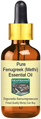 Devprayag Pure Fenugreek Esencijalno ulje sa staklenim parom destiliranim 5ml