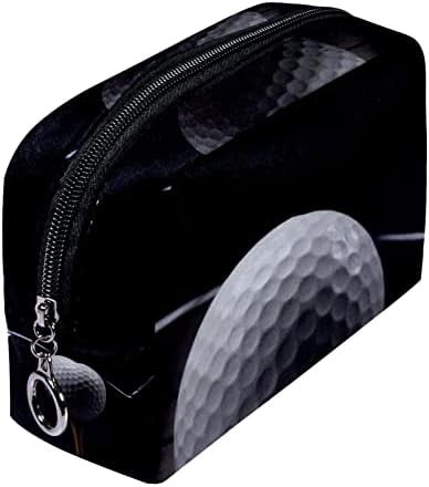 Mala torba za šminku, patentno torbica Travel Kozmetički organizator za žene i djevojke, Golf Dark