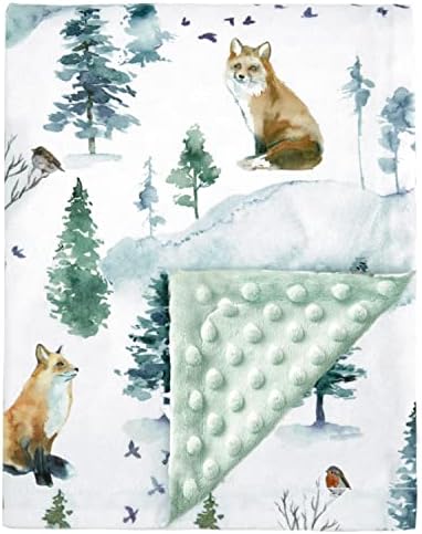 HOMRITAL FOX BEKTET za dječake i djevojčice Bodelke s drvenim životinjama tiskanim 30 x 40 inča