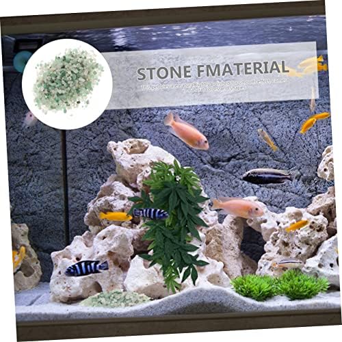 Yardwe 6 pakovanja zeleni Šljunčani kameni dekor sočni jastuci punjenje akvarijuma kamenje kamenje za uređenje vaza akvarijum polirani