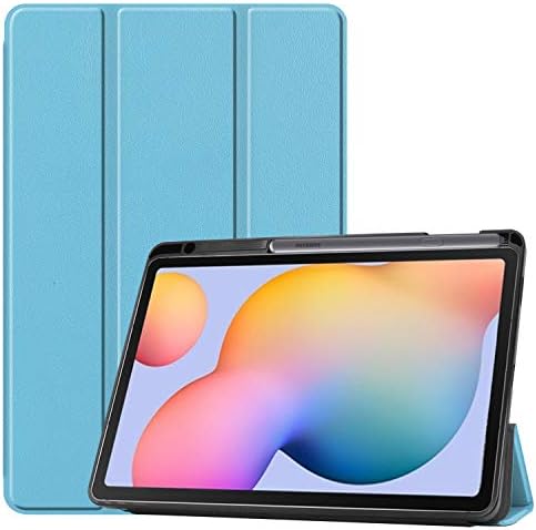 Slučaj Arlgseln za Samsung Galaxy Tab S6 Lite 10.4 2022/2020 SM-P613 / P619 / P610 / P615 [s olovka], tanak tromoglasni tablet tablet + lagana auto državna zadrška