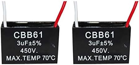 CompStudio 2kom 3UF 450V AC CBB61 Stropni ventilator kondenzator 2 žica 50 / 60Hz