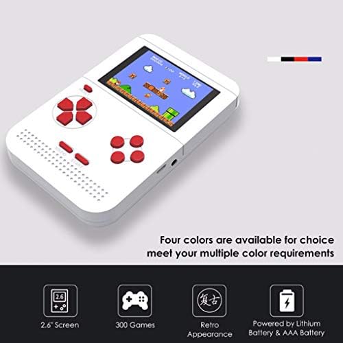 ZTING Mini arkadna igra, 8-bitna ručna konzola za igru za djecu i odrasle ugrađena 300 klasičnih elektronskih igara visoke definicije