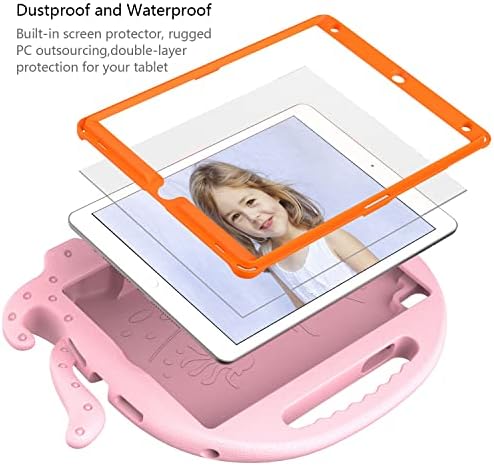 Torbica, zaštitni poklopac, poklopac tableta Dečija kućišta kompatibilna sa iPad 10.2 sa ručicama | Zaštitnim otpornosti na dete-otporno