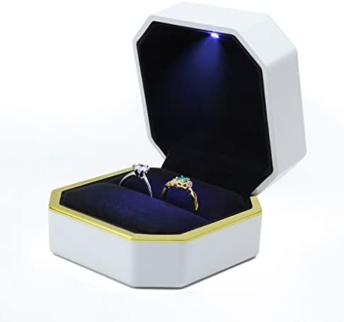 HSLFUAI 2 PACK BELVET PUZICE, nakit Jednokratna kutija za prstena, nakit poklon kutije