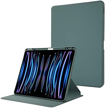 Tablet PC kućište Kompatibilan sa iPad Pro 12.9 2022 12.9inch tanki uglovi za višestruki uglovi za gledanje, TPU poklopca s olovkom, automatsko buđenje / spavanje Smart futrola sa jasnim prozirnim leđima natrag ta