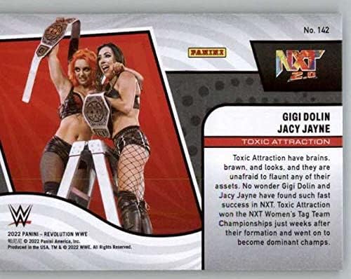 2022 Panini revolucija WWE 142 Gigi Dolin / Jacy Jayne Tag Timovi NXT 2.0 Trgovačka kartica za hrvanje