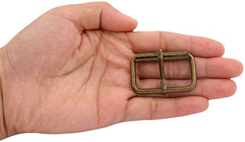 Metal Bronzani pravokutnik 1,5 x 0,75 Unutarnje veličine igle za igle za kaiševe paketa od 10