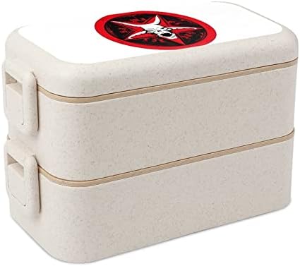 Sotona koza dvostruko slaganja Bento ručak Modern Bento kontejner sa setom pribora