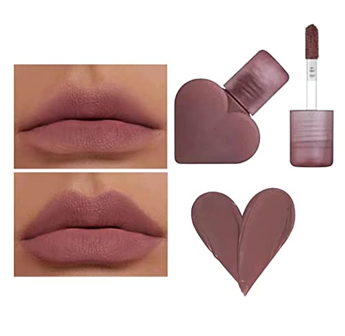 WGUST trending Makeup Love Velvet Non Stick Cup Lip glazura u obliku srca zračni jastuk za usne glazura za usne lagani baršunasti ruž za usne 2ml ruž za promjenu boje