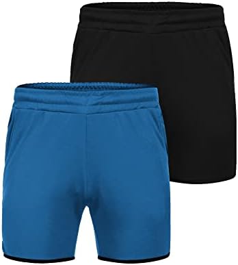 Coofandy Muški 2 pakovanje ugrađenih s vježbama Bodybuilding Sportski trening za trčanje Jogger Gym kratke hlače sa džepovima
