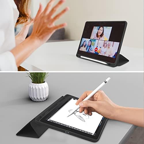 Aippdo futrola za iPad 9. generaciju Olovka za olovku Prozirni laser Potpuna zaštita Ultra tanki udarni tablet zaštita od tableta Automatsko buđenje / san