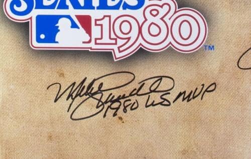Carlton Rose Schmidt potpisao 16x20 Phillies 1980 World Series FOTO fanatics - AUTOGREME MLB Photos