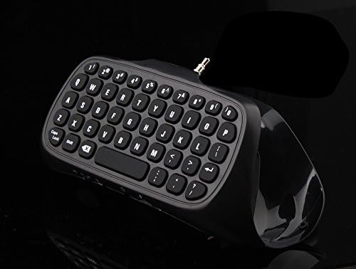 MegaDream PS4 kontroler tastatura, bežični mini igrati online poruku chat tastatura Chatcad za Sony Playstation PS4, PS4 Slim, PS4 Pro Constructer - crna