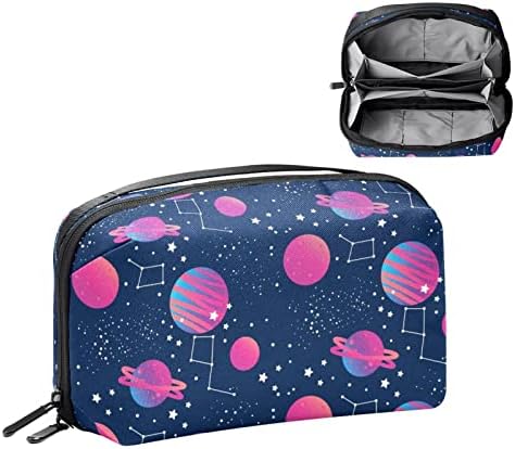 Galaxy Zvjezdana tamnoplava ružičasta Planeta torba za šminkanje s patentnim zatvaračem torbica putni kozmetički Organizator za žene i djevojčice