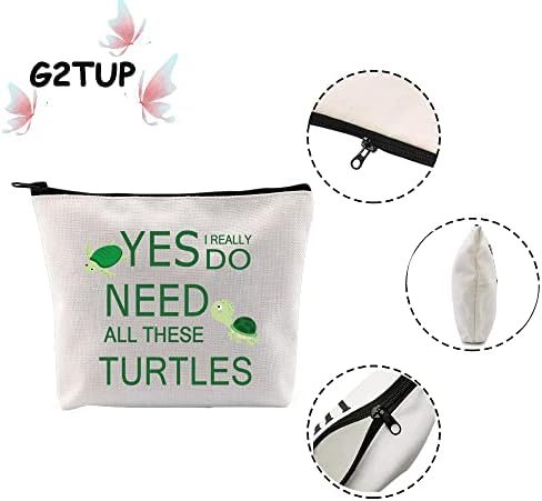 G2TUP morske kornjače Kozmetička torba kornjača Ljubavnik Da Poklon Da Zaista su mi potrebne sve ove kornjače šminkerke kornjače za žene za žene