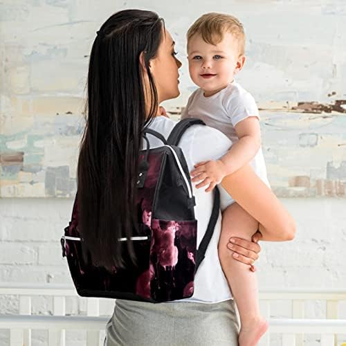 Ružičasti oblaci Sažetak pozadinske torbe za pelene ruksak za bebe nazivne torbe za promjenu multi funkcije Velike kapacitete Putna