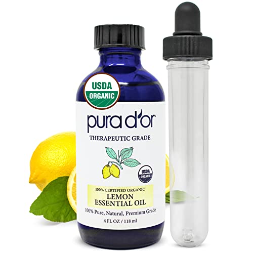 Pura d'ili organski limunski eterično ulje čisto i prirodno terapijsko razred za kosu, tijelo, kožu, aromaterapiju difuzor, opuštanje,