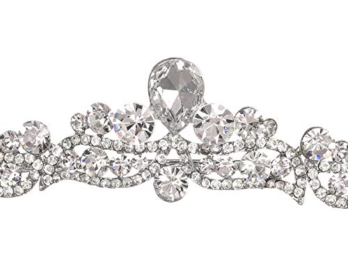 Elegantna Cvjetna Princeza Vještački Dijamant Kristalna Tijara Kruna T1039