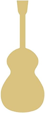 Akustična gitara izrez nedovršeni drveni muzički Instrument vješalica za vrata MDF oblik platna stil 1