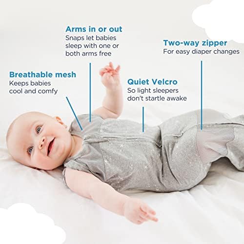 Najsrećnija beba zaspala 5-sekunda - organska pamučna beba za bebe - Doktor dizajniran promovira zdrav razvoj kuka