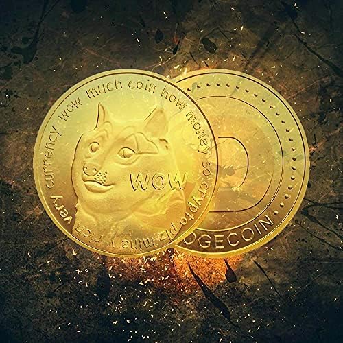 2 kom 1oz Dogecoin COMEMORATIVE COIN pozlaćene doge kovalisavi sa dogecoinom sa zaštitnom futrolom, 2021 Limited Edition Kolekcionarski novčić - Zlatni