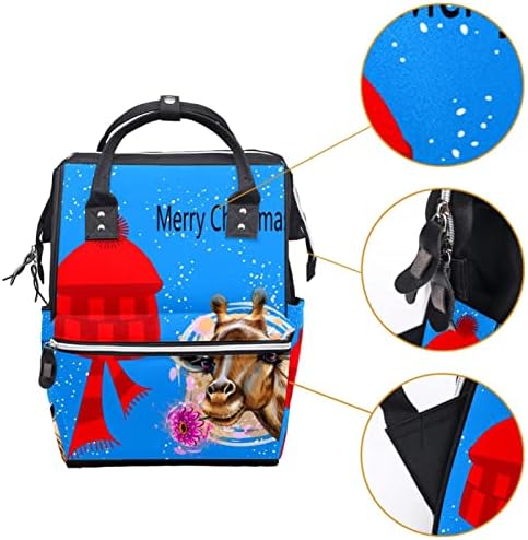 Guerotkr putni ruksak, ruksak za pelenu, ruksak pelena, žirafa sretan Božić