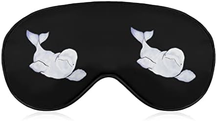 Beluga Val Mekana maska ​​za oči Poklopac efektivnog sjenčanja za sjenčanje Udobna maska ​​za vrijeme spavanja s elastičnim podesivim