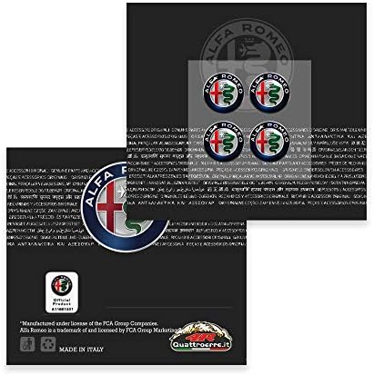 Univerzalni kapice za ventil Caps Alfa Romeo za automobile, logo Boja, 4 komada