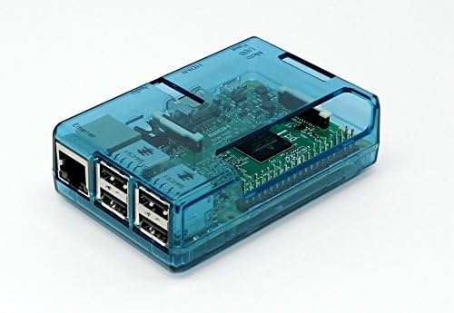 SB komponente Premium plava prozirna futrola za Raspberry Pi 2 Model B Četverojezgreno i Model B+