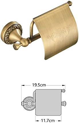 ZLDXDP Zidni nosač toaleta, aluminijum kupaonica Tkivna stalka za tkivo, brušeni mesingani finiš