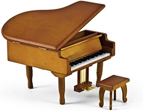 MusicBoxttc Nevjerovatna minijaturna replika djeteta Grand klavir sa klupom - mnoge pjesme koje treba odabrati - car valcer, the