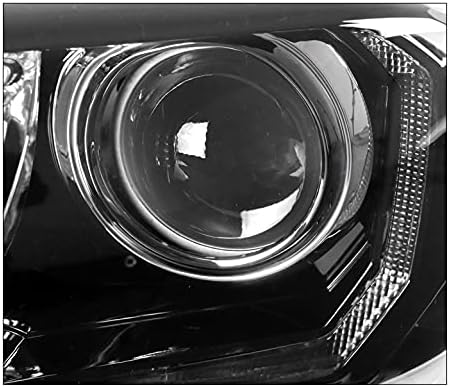 ZMAUTOPARTS LED preklopni Strip projektor farovi Crni kompatibilni sa -2023 Toyota Tacoma SR | SR5 / Trail
