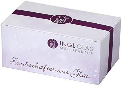Inge Glas Bell sa Edelweiss 68557 njemačka staklena Božićna Ornament Poklon kutija