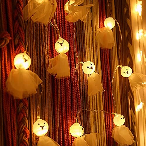 Halloween Led ukras svjetlosni niz, Uskršnja Gaza sunčan dan lutka viseća svjetlosna žica, Halloween dekoracija viseća svjetla, baterija za božićnu jelku Uskršnja svadbena zabava, 6 metara wi