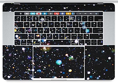 VINNA vinilna dekalna koža Kompatibilna za MacBook Pro 16 2019 M2 Pro 13 2022 Pro 13 2020 Retina 15 Air 13 12 Naljepnica Trend laptop crni šareni print Confetti Design Texture Uzorak T0377