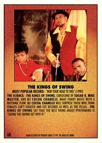 1991 Premier Rap Pack Nonsport 68 Kings of Swing službena standardna trgovinska kartica sa hip-hop karticama