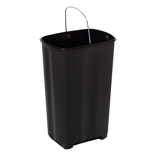Nurcix kanta za smeće od 10,5 galona, pravougaona stepenica na kuhinjsku kantu za smeće, Nerđajući čelik