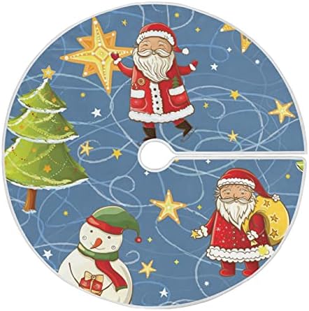 Božićni santa Claus Snowman Christmas Drvo suknje 36inch Početna Dekor za Xmas Tree suknje MAT za Xmas Odmor na raspolaganju Rustikalna ukras Farmhhouse