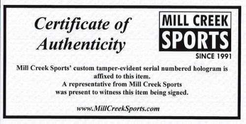 Tyler Lockett autografirani zvanični NFL kožni zlatni štit fudbalska sjedišta Seahawks Mcs Holo Stock # 209182 - AUTOGREME FOOTBALS