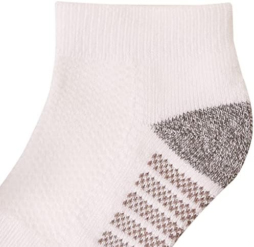 Columbia muške Dekoltirane mrežaste gornje lučne potpore Poli-blend čarapa, 6 pari čarapa, Bijela / Siva, jedna veličina US