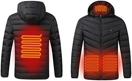 Muška grijana jakna 4pcs zagrijavanje električnih grejanih jastučića 3 Podešavanje brzog topljeg jakne