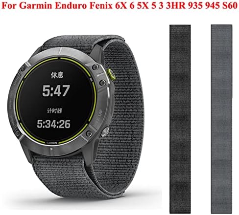 Fehauk pletena najlonska pregrada za Garmin Enduro Fenix ​​7x 7 5x 3 3HR SPECTEC MK1 FENIX 6 5 935 945 S60 WINSTPAP 26 22 mm