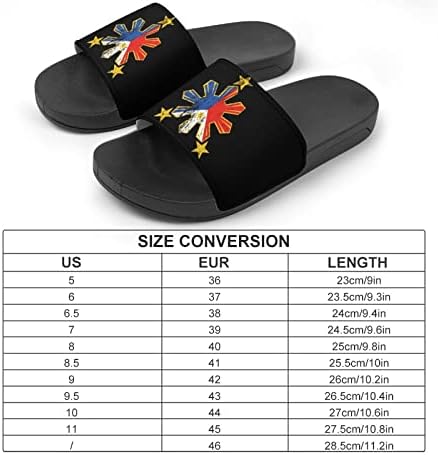 Zvijezde Filipini Zastava PVC kućne papuče neklizajuće zatvorene vanjske cipele za plažu za muškarce i žene