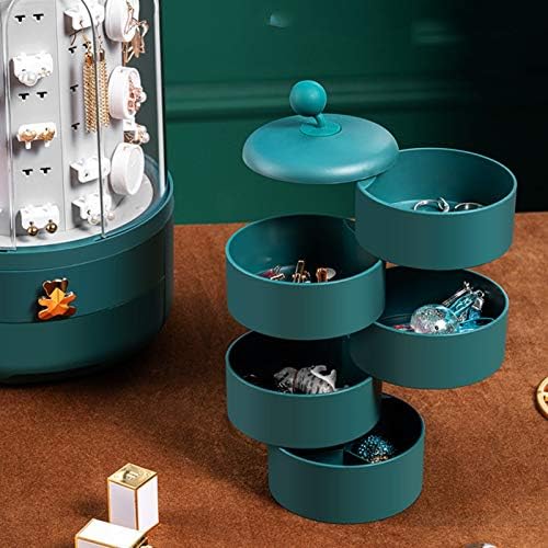 Anncus kutija za odlaganje nakita Moda 5-slojni rotirajući nakit dodatak za odlaganje ležišta sa poklopcem poklon za žene -