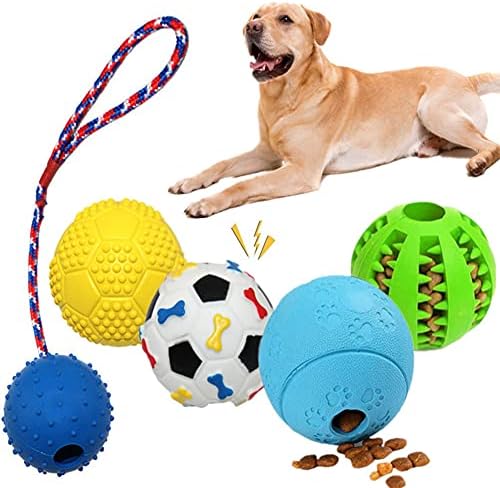 Otime 5 pakovanja Interaktivni kuglica za pse loptu Nontoxic otporna na igračku kuglicu dohvaća loptu kuglična kugla za čišćenje kuglice