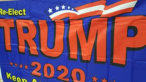 MWS 3x5 3'x5 'Re-Elect Trump 2020 Zastava & Trump Držite Ameriku Veliki Crveni bijeli Hat Gromets Dvostruko prošivene vrhunske kvalitete