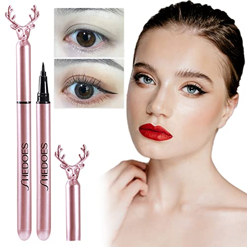 Liquid Eye Liner Pen Waterproofs dugotrajan, mat crni tečni olovka za oči poklon šminka za žene za Valentinovo proljeće